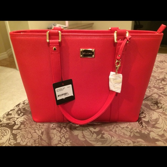 St. John Handbags - ***Brand new ST. JOHN red tote*** St. John Handbags - ***Brand new ST. JOHN red tote***